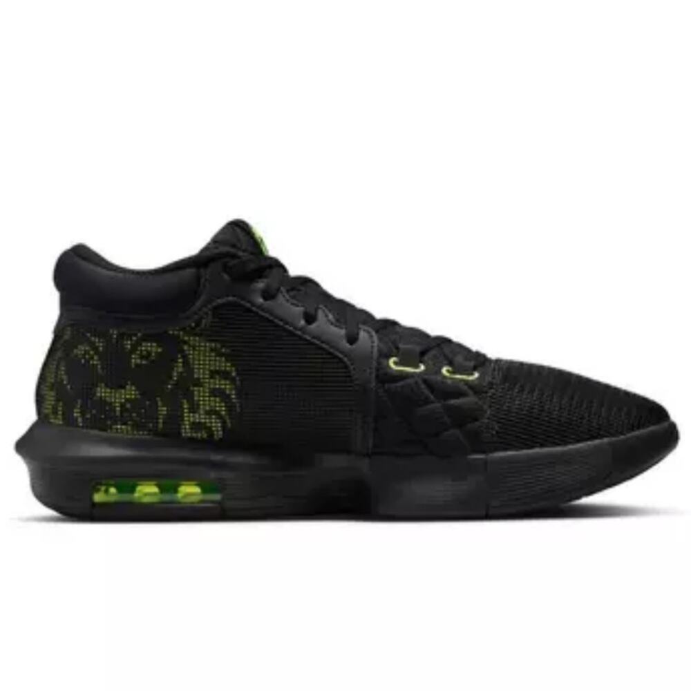 Nike Lebron Witness VIII 8 Black/White-Volt Noir/Volt/Blanc Size 11 FB2239 002